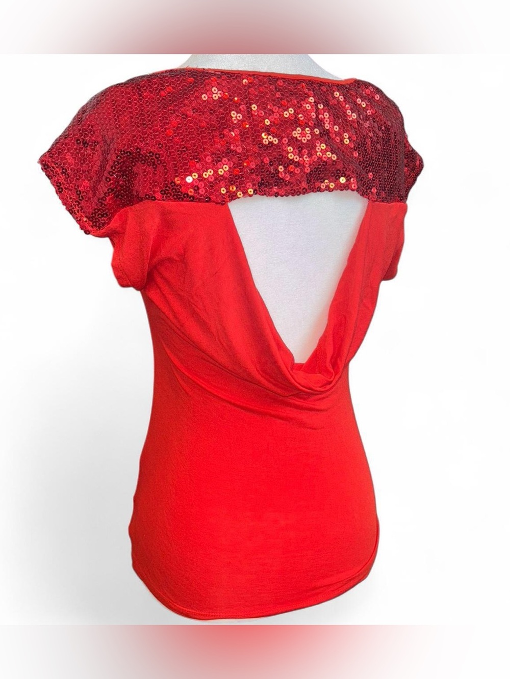 Red Sequin Top
